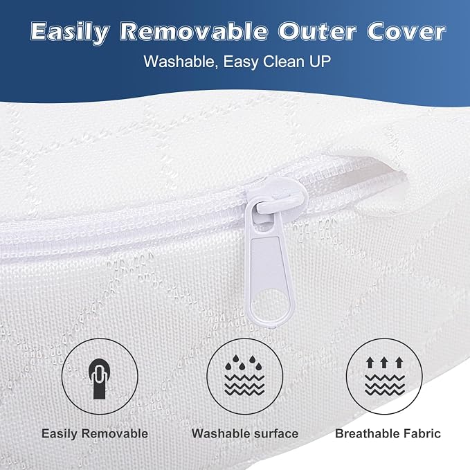 Baby Wedge Pillow for Newborn, Waterproof, Pregnancy Wedge, Premium Foam - Image 6
