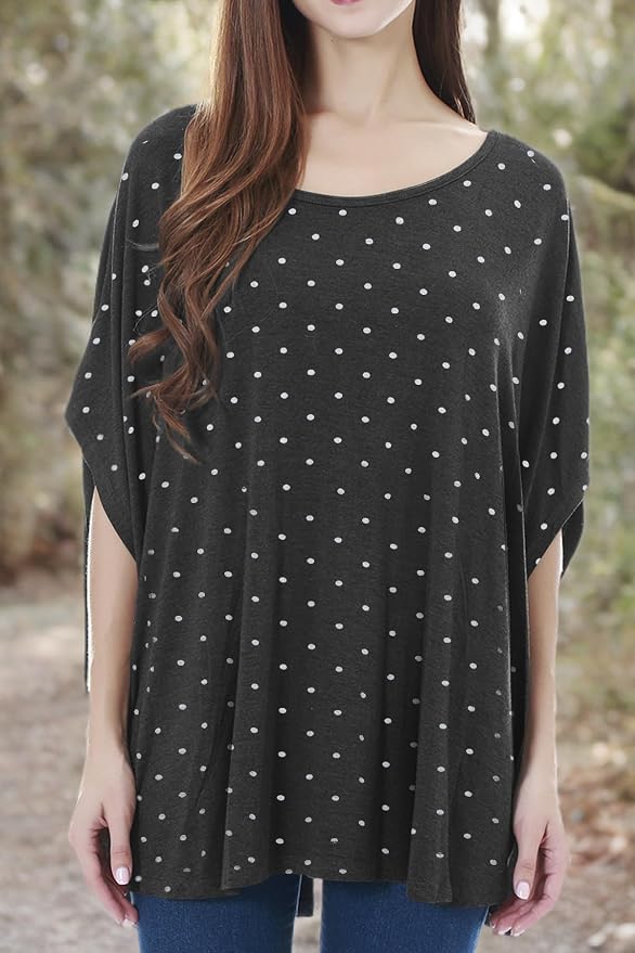 Smallshow Women's Nursing Top Maternity Poncho - Image 4