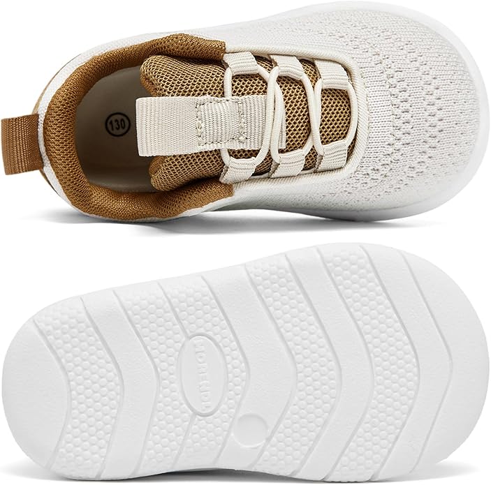 MORENDL Toddler Slip On Sneakers Baby Walking Shoes Non-Slip Breathable Unisex - Image 4