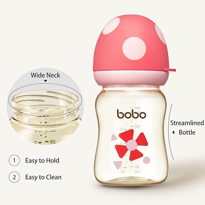YOHKOH PPSU Baby Bottle Wide Neck, Newborn Anti-Colic Baby Bottle - Image 4