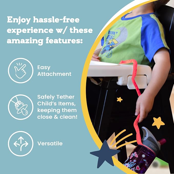 Brilli Baby Cup Catcher Patented Safety Tether Strap, Attach Sippy Cups - Image 6
