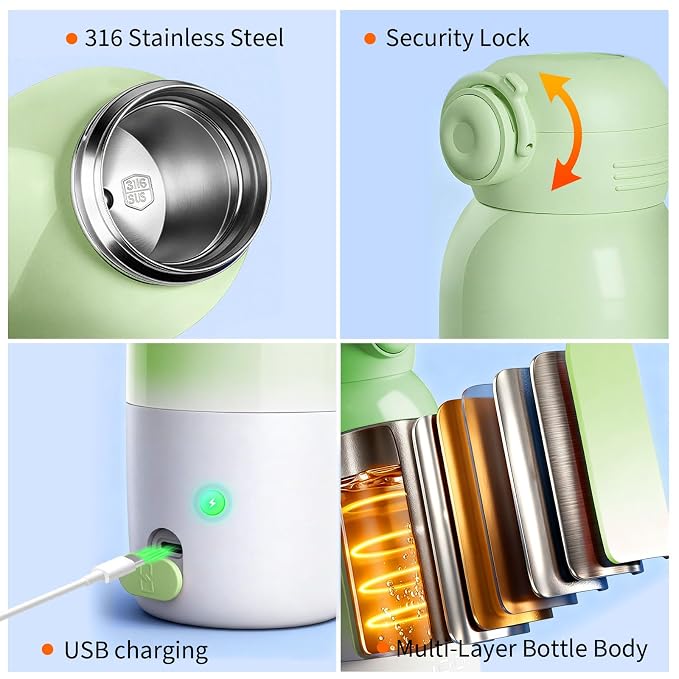 Portable Bottle Warmer, Large 12oz Capacity - Image 6