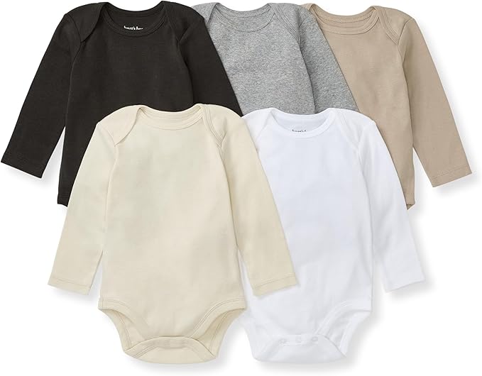 Burt's Bees Baby Organic Cotton Bodysuits – Baby Boy & Girl Short and Long by BurtsBeesBaby