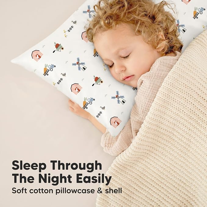 KeaBabies Toddler Pillow with Pillowcase, Jumbo 14X20 - Image 7
