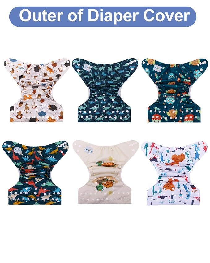 babygoal Cloth Diaper Covers 6 Pack - Image 8