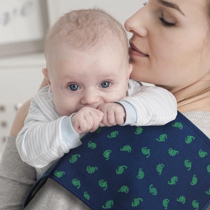 Hakochia Burp Cloths for Baby Boy & Girl Organic Cotton Large Unisex Burp - Image 6