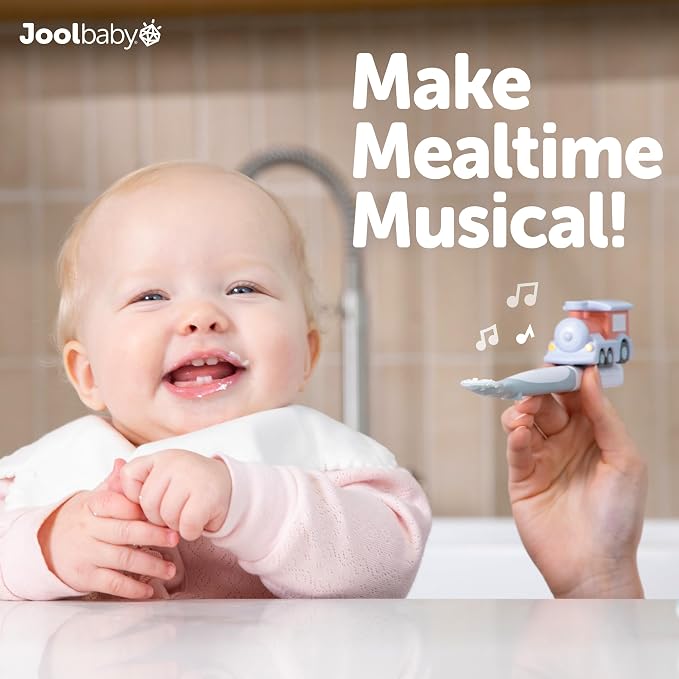 Jool Baby Musical Baby Spoons, 3 Spoons + Train - Image 2