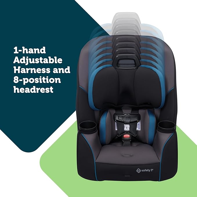 Safety 1st Crosstown Slim All-in-One Convertible Car Seat, City Storm - Image 4