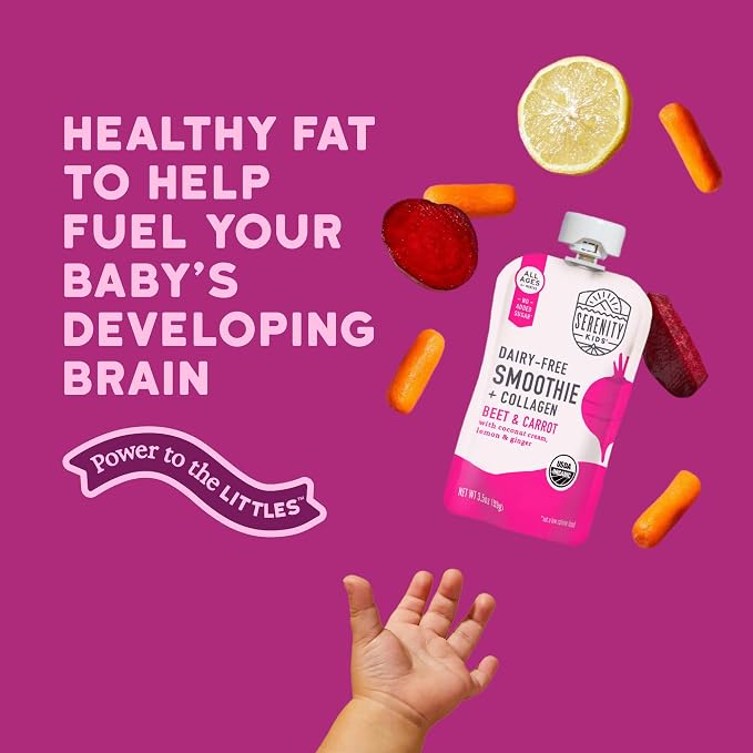 Serenity Kids 6+ Months Dairy-Free Baby Protein Smoothie Pouch - Image 5