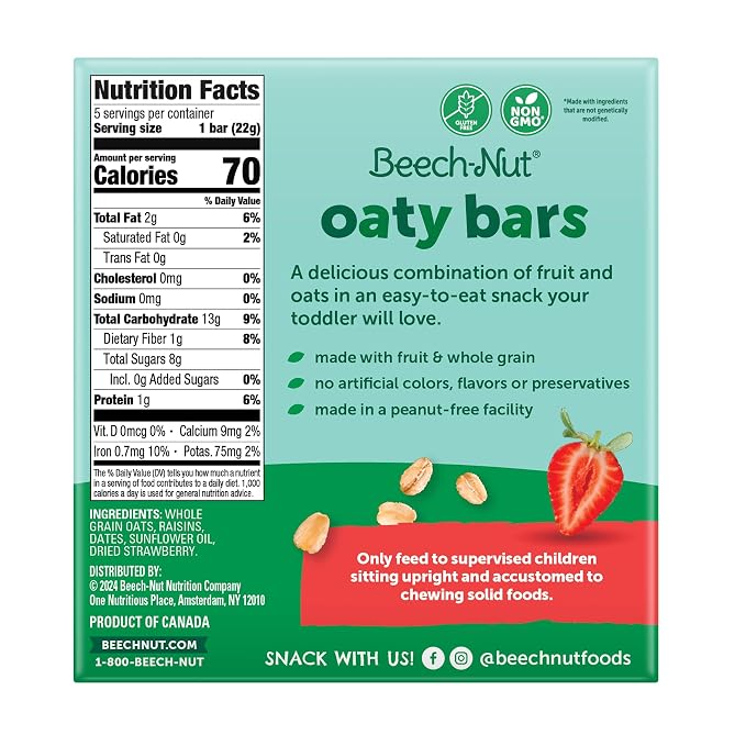 Beech-Nut Toddler Snacks Oaty Bars Granola Bars - Image 2