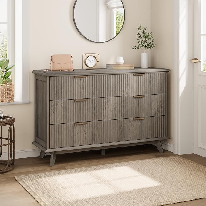 QUW Fluted Dresser for Bedroom - Image 8