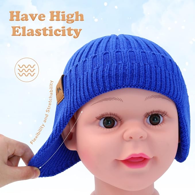 POXIMI Baby Boy Winter Hat Toddler Warm Beanie Girl Knit Hats - Image 2