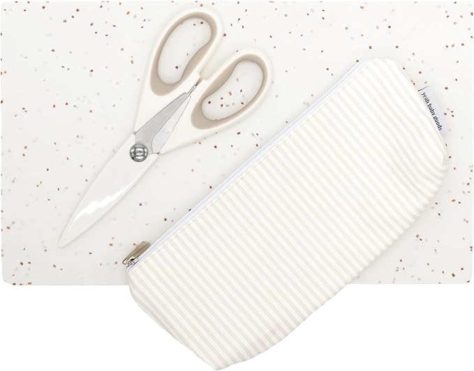 Yeah Baby Goods Toddler Restaurant Essentials Kit – Stripes Baby Feeding Set by YeahBabyGoods