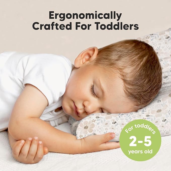 KeaBabies Toddler Pillow with Pillowcase, Jumbo 14X20 - Image 2