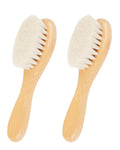Baby Hair Brush, Natural Soft Goat Bristles Cradle Cap Brush by DF+DUALFERV