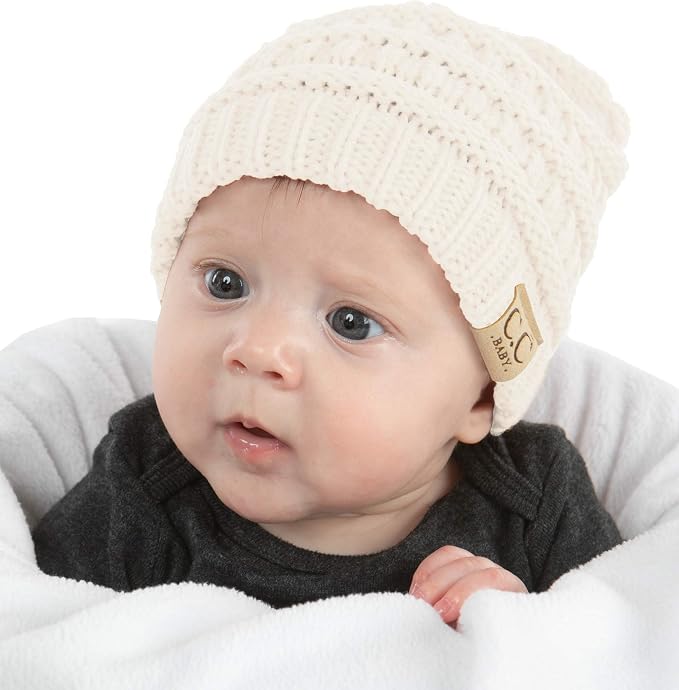 Funky Junque Baby Winter Hat – Cute Newborn Hats, Cozy Warm Infant Beanie by FunkyJunque