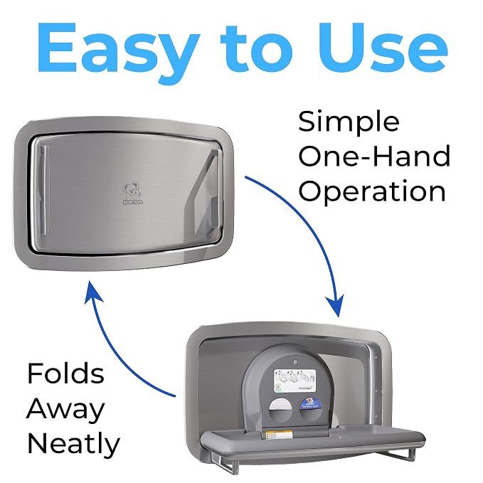 Koala Kare Baby Changing Station Horizontal Recessed-Mounted, Model KB310-SSRE - Image 5
