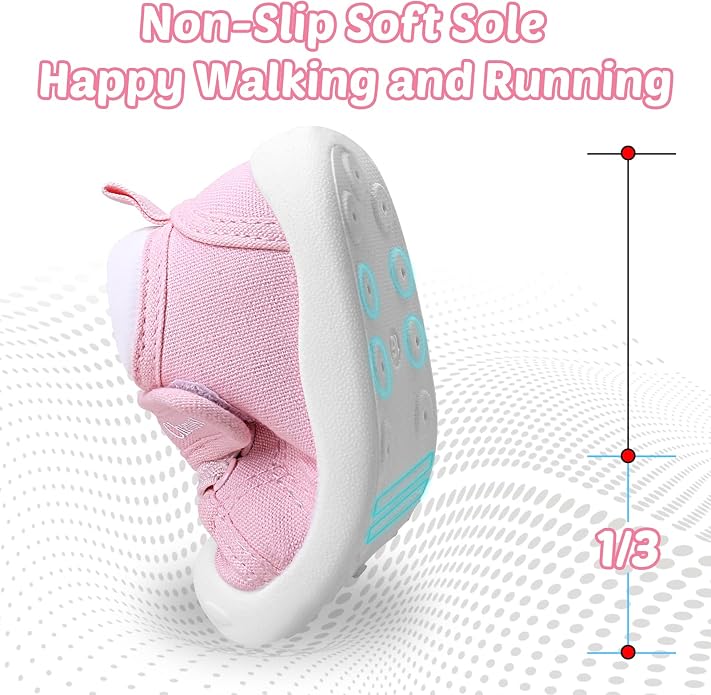 Baby Walking Shoes Toddler Girl Boy Soft Sole Breathable Cotton Canvas Shoes - Image 4