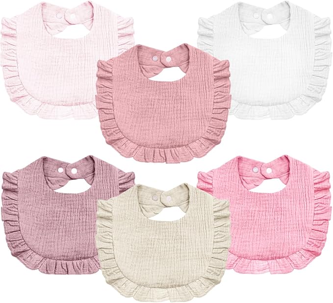 Baby Muslin Bibs, Soft and Absorbent Cotton by NISXABEBE