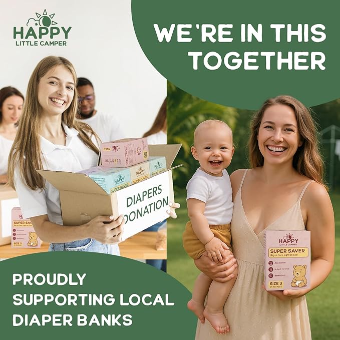 Happy Little Camper Super Saver Diapers, Size 5, Fragrance-Free, Ultra Absorbent - Image 5