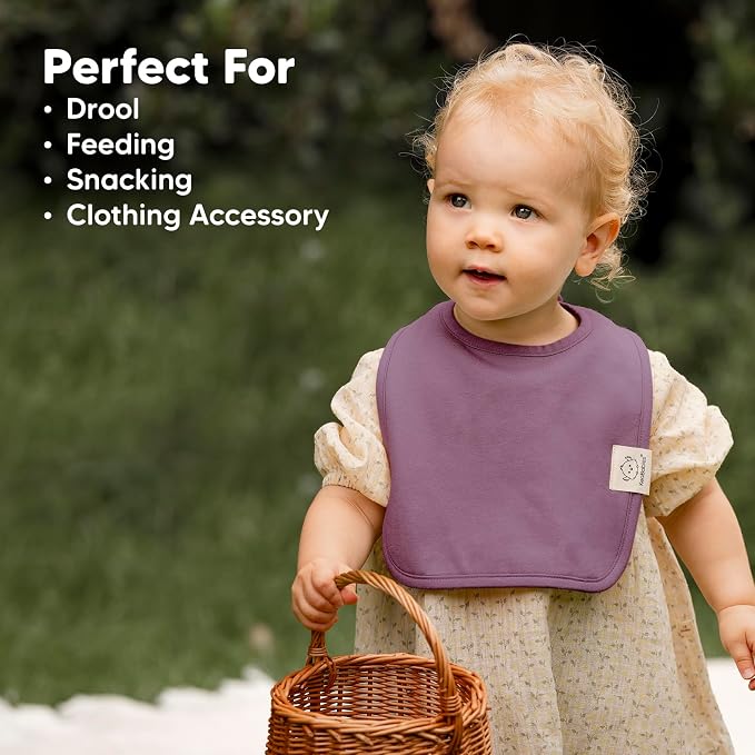 KeaBabies 8-Pack Organic Baby Bibs - Image 8