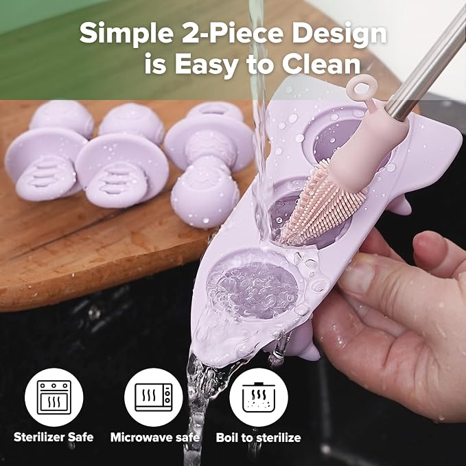 Haakaa Silicone Toddler Popsicle Mold, 3-Cavity Mini Baby Popsicle Molds - Image 8