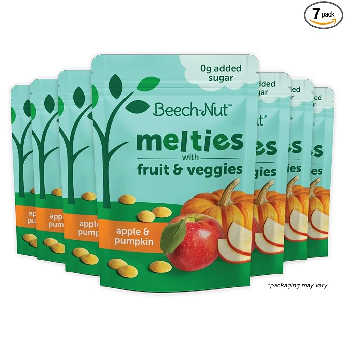 Beech-Nut Melties Baby & Toddler Snack Melts, Apple Pumpkin, 1 oz by Beech-Nut
