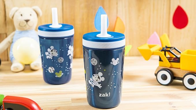 Zak Designs Disney Mickey Mouse Kelso Tumbler Set, Leak-Proof Screw-On Lid - Image 11