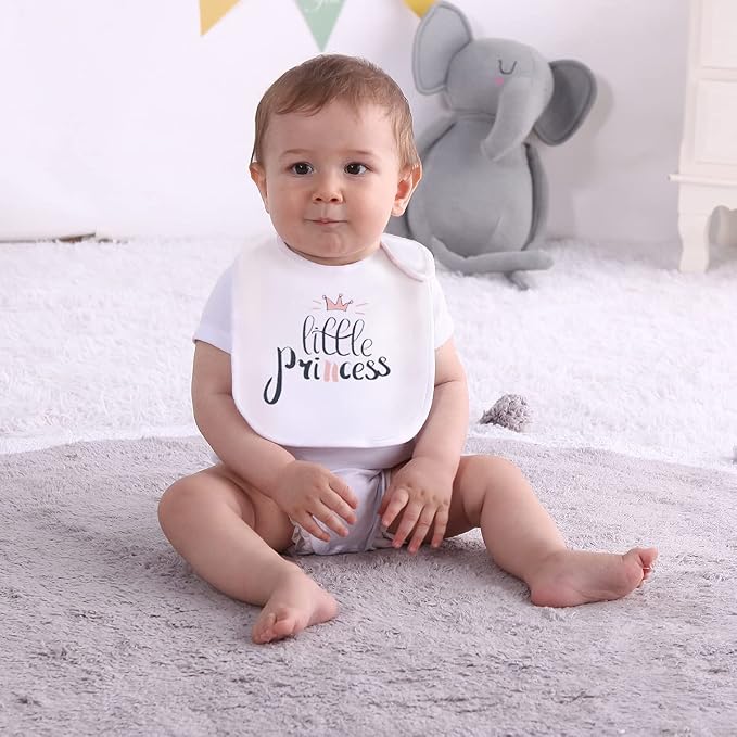 Maiwa 6 Pack Waterproof Cotton Baby Bibs - Image 5