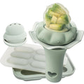 Moonkie Baby Fruit Feeder with Freezer Tray, BPA Free Silicone Food Feeder by Moonkie