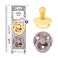 BIBS Colour Liberty Soother 2-Pack, BPA Free Dummy Pacifier, Round Nipple. by BIBS