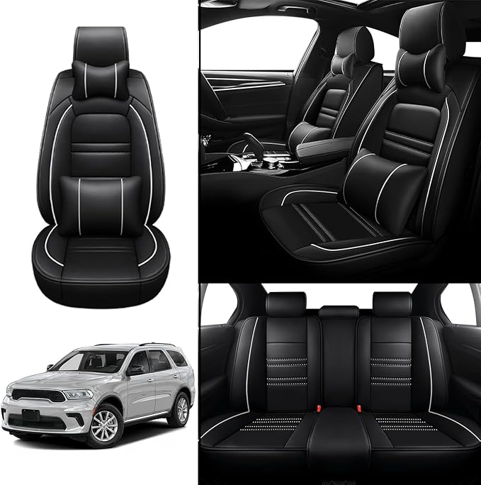 Car Seat Covers for Dodge Durango 2004-2025 | 5-Seats Seat Covers, Waterproof - Image 2