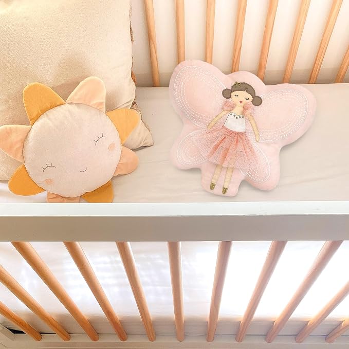 MON AMI Fairy Accent Décor Pillow – 13" x 12”, Soft Plush Stuffed Hugging Pillow - Image 2