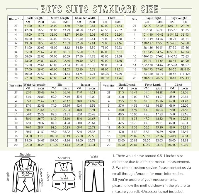 Boys Suit 3 Piece Ring Bearer Suit Kids Formal Jacket Vest Pants Suits Wedding - Image 2