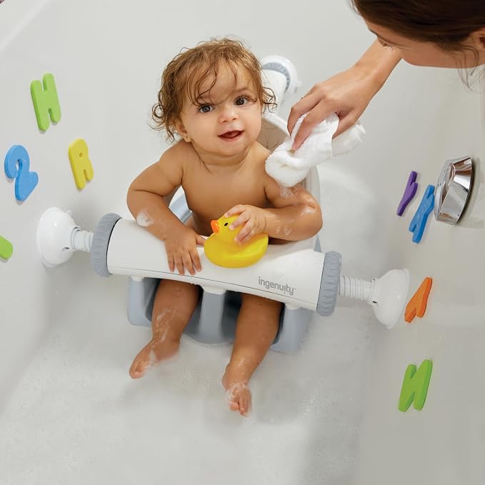 Ingenuity My Bath Seat for Sit-Up Baby Bathing, Sure & Secure Suction Cups - Image 2