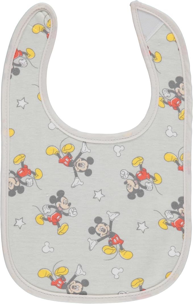 Disney 10-Pack Mickey Mouse Baby Bibs – Ten Soft, and Adjustable Cotton Bibs - Image 4