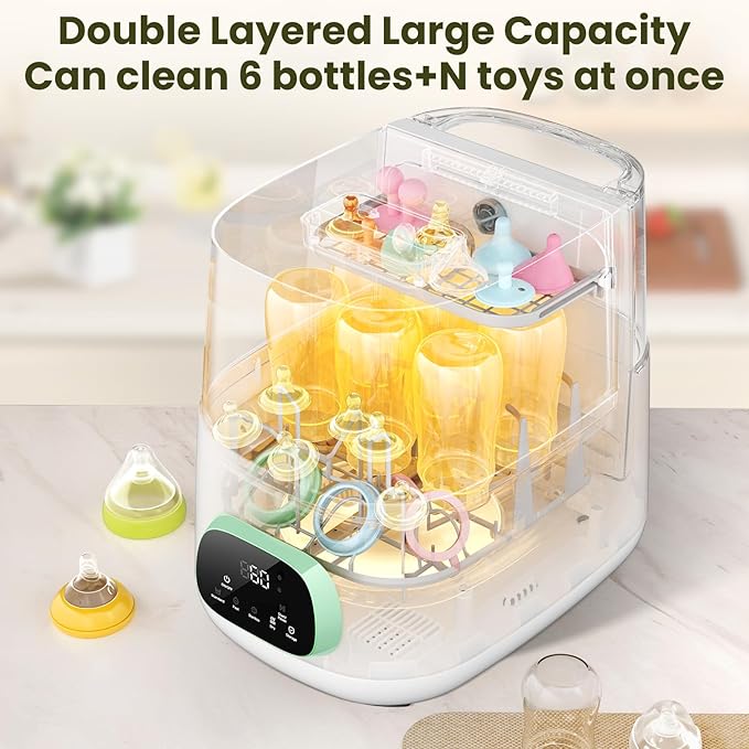 MOLWAY【Upgraded】Baby Bottle Washer, Sterilizer and Dryer, All-in-One Pro - Image 5