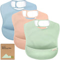 3-Pack Waterproof Baby Bibs for Eating by KeaBabies