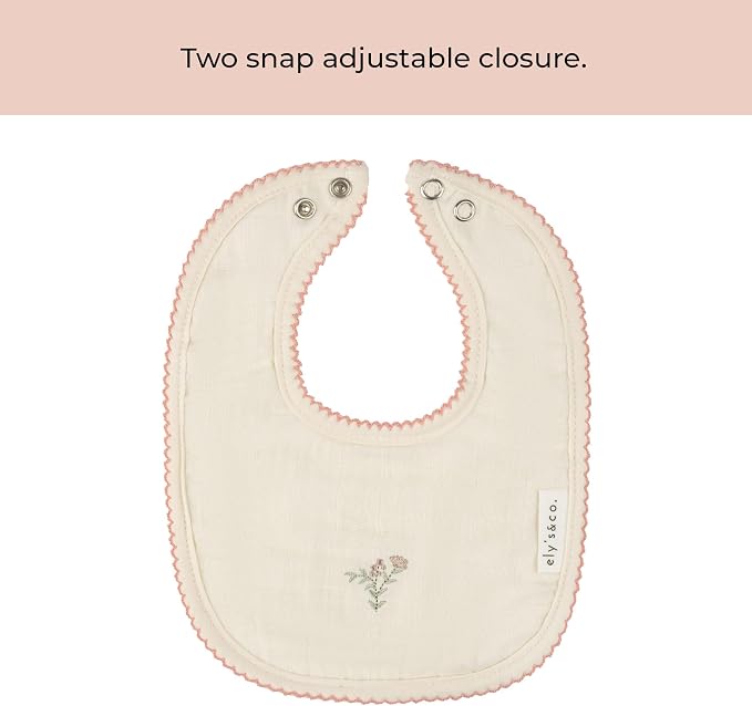 Ely's & Co. 100% Cotton Muslin Bib - Image 6