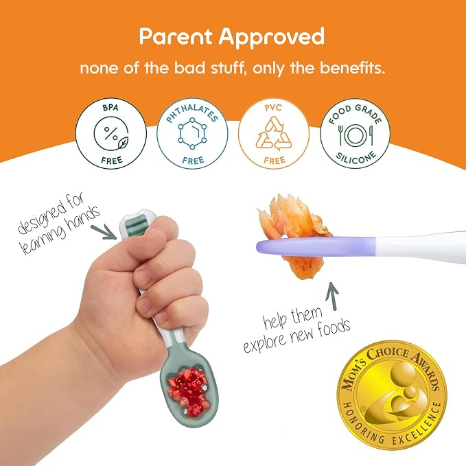 NumNum Baby Spoons Set, Baby Essentials Pre-Spoon GOOtensils - Image 7