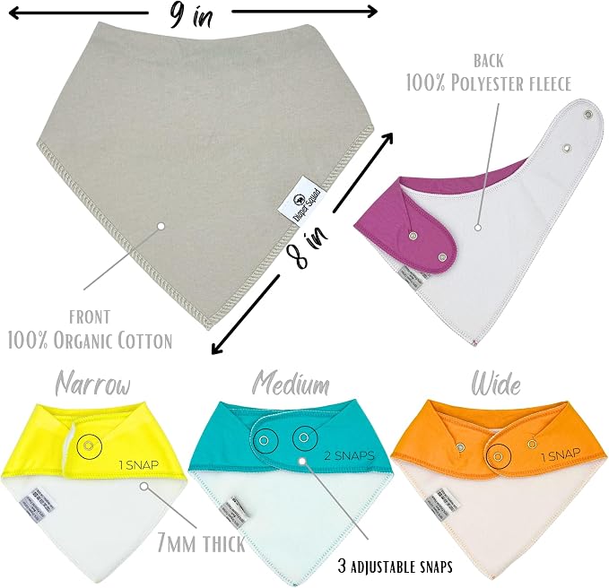 DiaperSquad's Baby Bibs for Drooling and Teething, Bibs for Boys, Baby Girl - Image 4