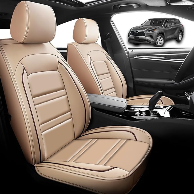 Seat Cover for Toyota Highlander 2001-2025 | Car Seat Covers Front Seats - Image 2