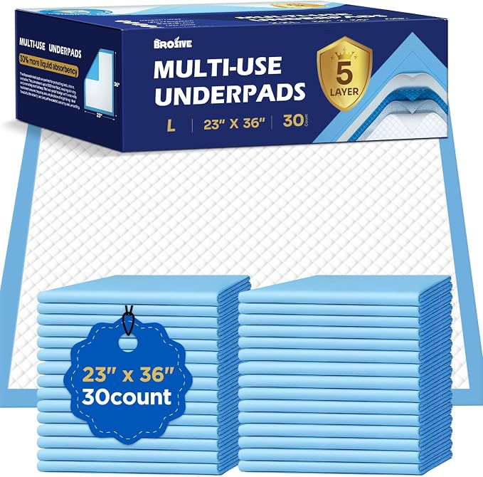 Incontinence Bed Pads Disposable Underpads by Brosive