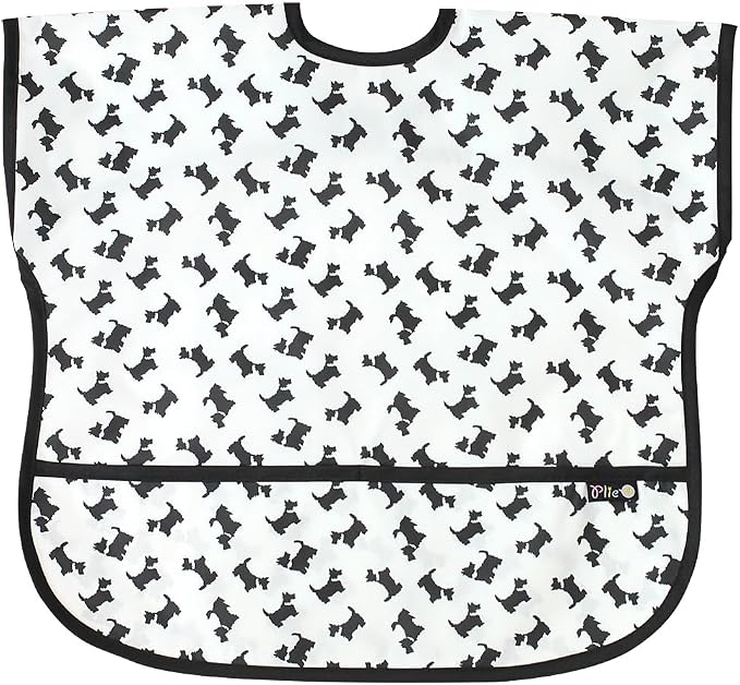 Short Sleeve Waterproof Bib for Toddlers – Feeding Apron for Mealtime, by Plie