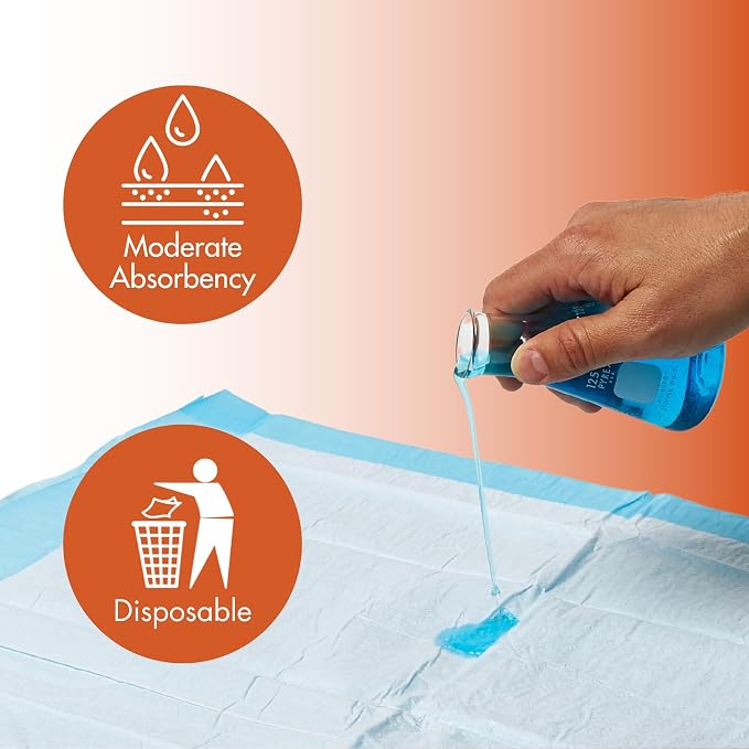 Caring Disposable Underpads 23 x 36 in, Moderate Absorbency Bed Pads, Chucks - Image 3