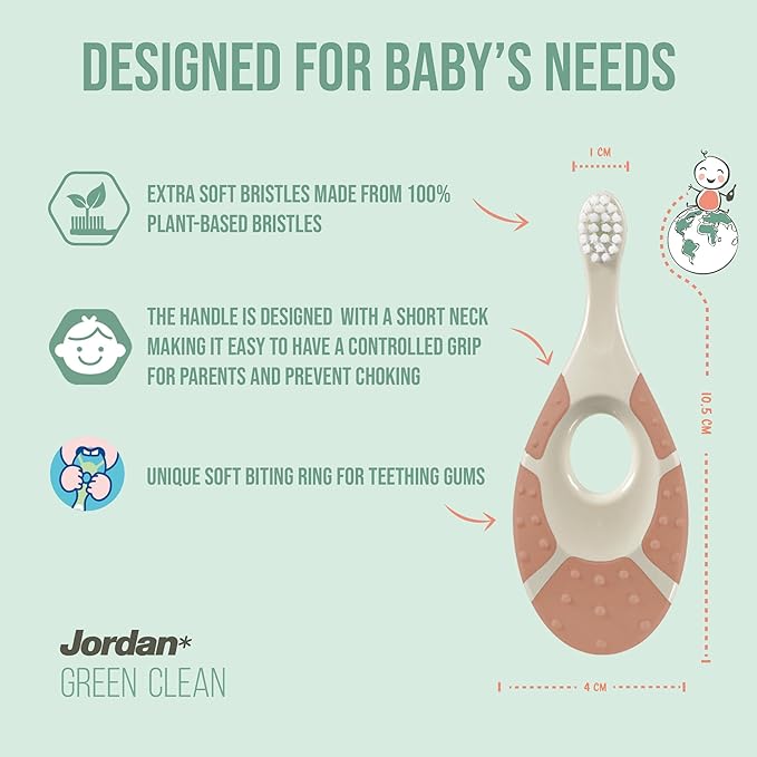 Jordan* ® | Step 1 Green Clean Toddler Toothbrush | Pack 3 Units - Image 2