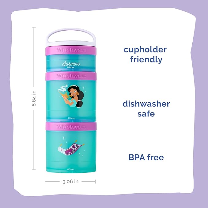 Whiskware Disney Princess Aladdin, Stackable Snack Containers - Image 2