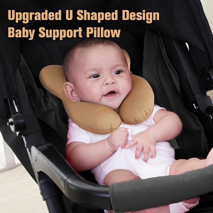 KAKIBLIN Baby Travel Pillow, Infant Head and Neck Support Pillow - Image 3