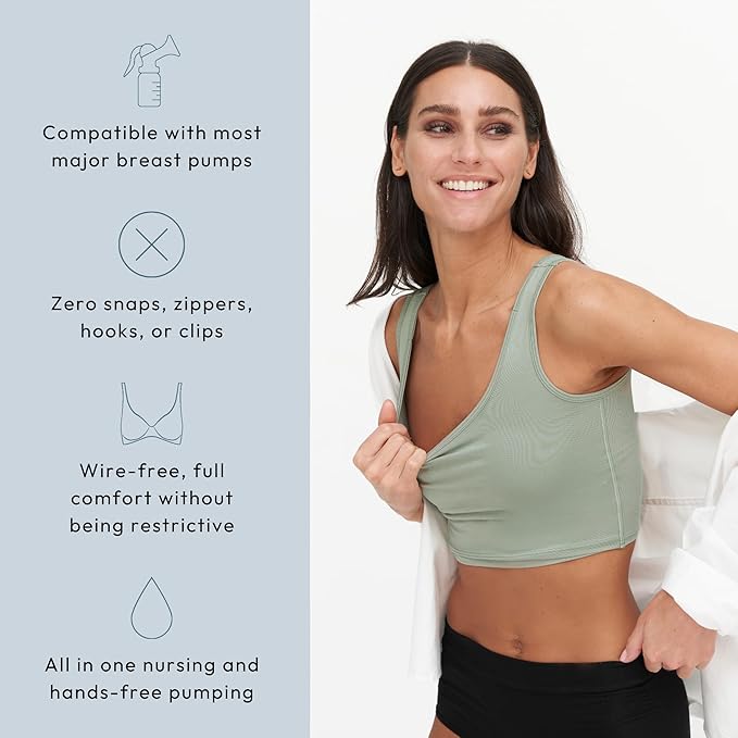 Larken Hands Free Pumping Bra for Breastfeeding | Breast Pump - Image 3