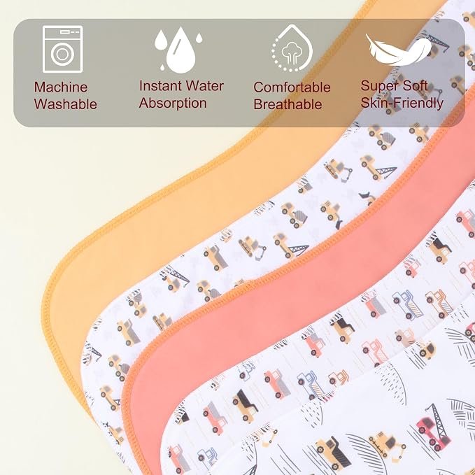 2-in-1 Burp Cloths and Baby Bibs - Image 4
